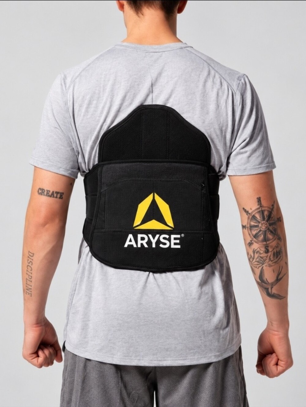ARYSE MetForce Back Brace 2XL Adjustable Lumbar Support 44-49"